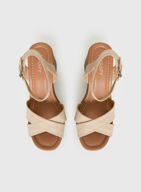 Therapy Camellia Heels Cashew