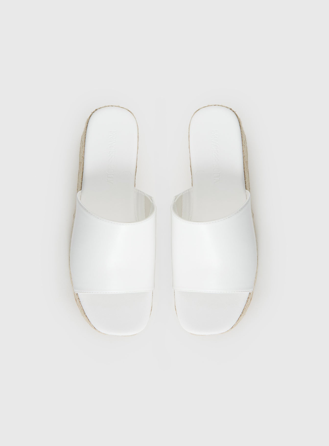 Arton Espadrille Platform Sandals White | Princess Polly