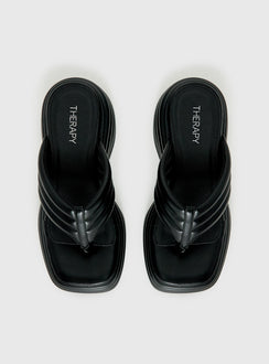 Therapy Flames Platform Sandals Black