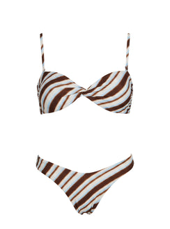 Amplitude Bikini Top Blue Multi Stripe