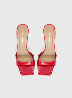 Caroline Heels Red