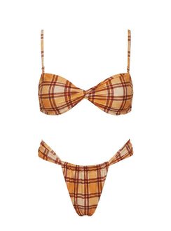 Amplitude Bikini Top Orange Check