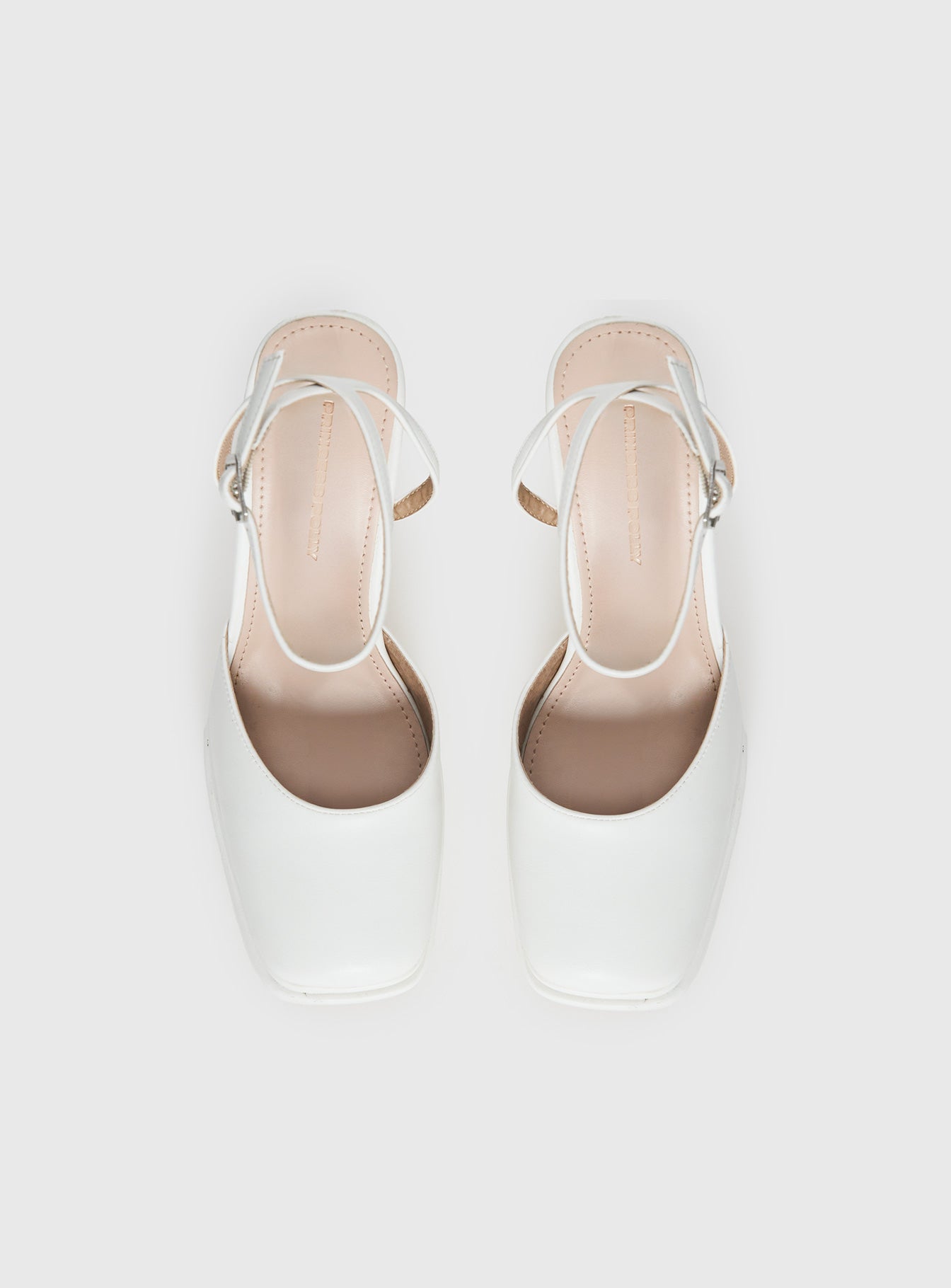 Alto Platform Heels Matte White