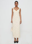 Fernwood Maxi Dress Yellow Floral