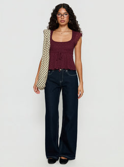 Auroraah Frill Top Cherry