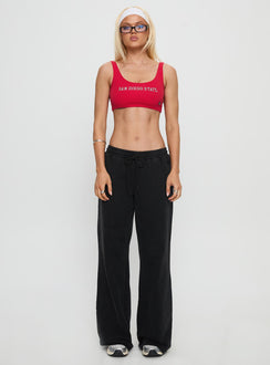 SDSU Scoop Neck Crop Top Red