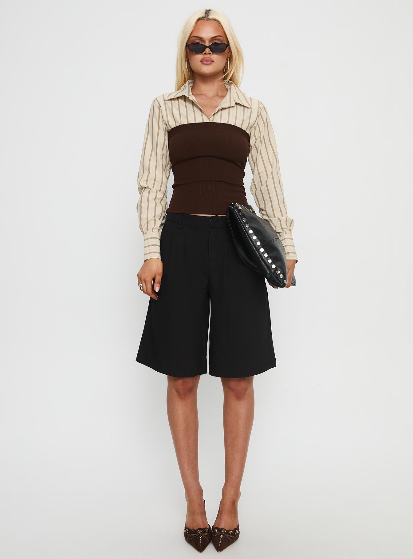 Dawnette Layered Long Sleeve Top Multi