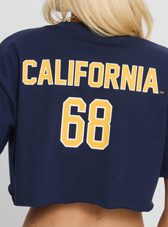 UC Berkeley Track Tee Blue