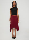 Leysa Midi Skirt Red