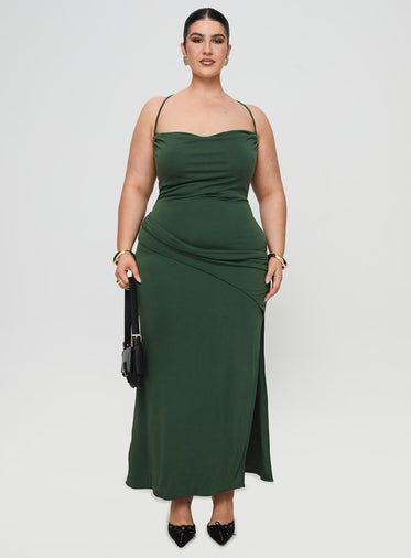 Marchesi Maxi Dress Green Curve