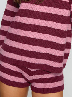 Whole New World Knit Set Pink Stripe