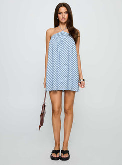 princess polly striped dress Moonlit Mini Dress Blue Stripe