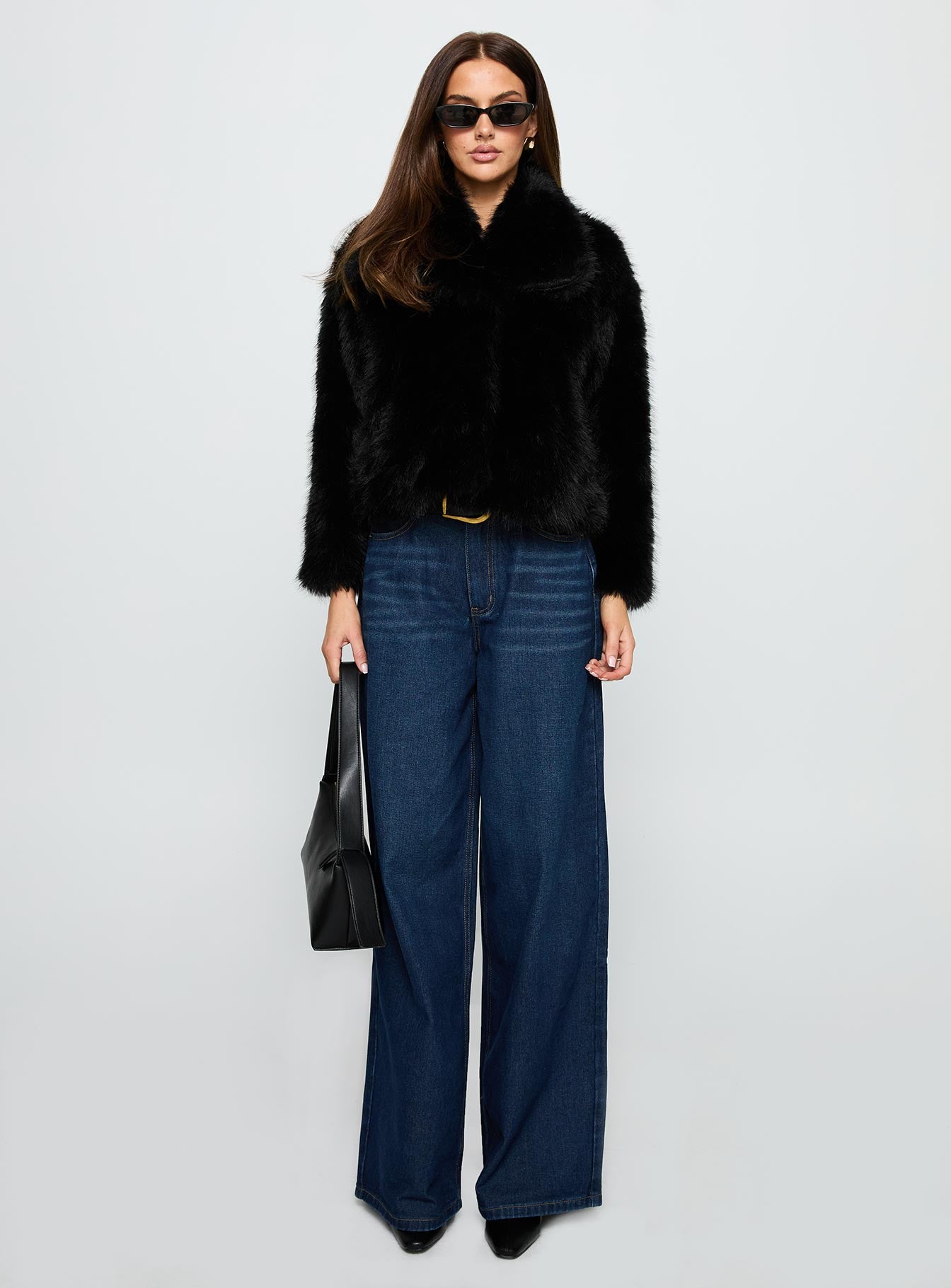Wayland Faux Fur Jacket Black
