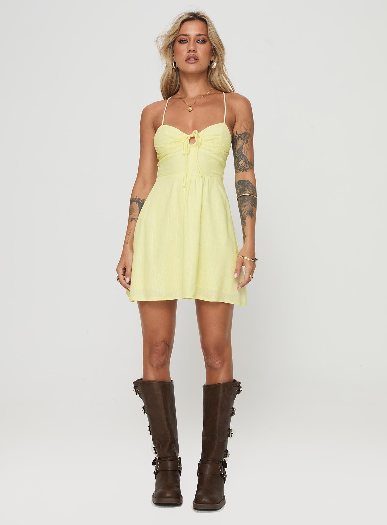 princess polly lemon dress Cyrene Maxi Dress Lemon