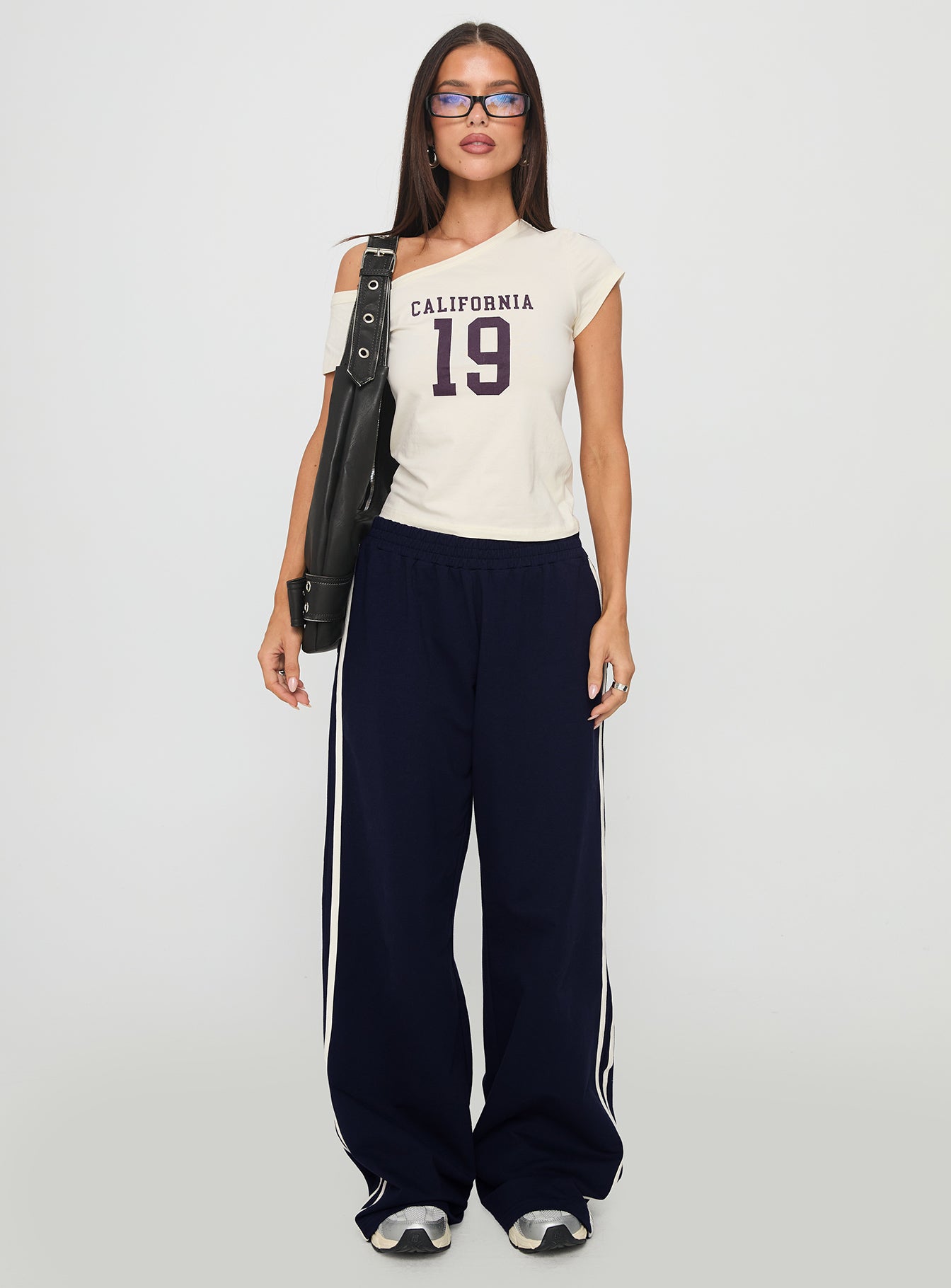 Cali Babe Cold Shoulder Top Ivory