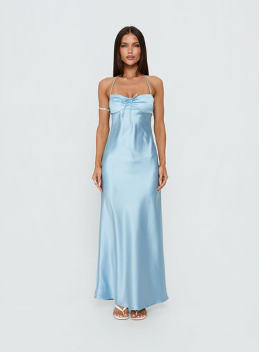 Light Blue Satin Dresses