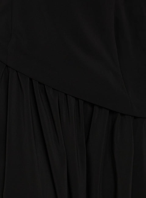 Odela Strapless Drop Waist Maxi Dress Black