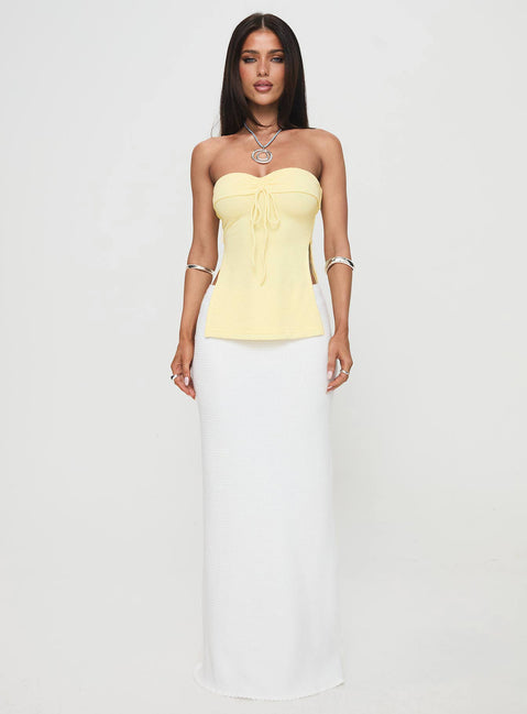 Laurenita Longline Tube Top Yellow | Princess Polly Laurenita Longline Tube Top Yellow | Princess Polly