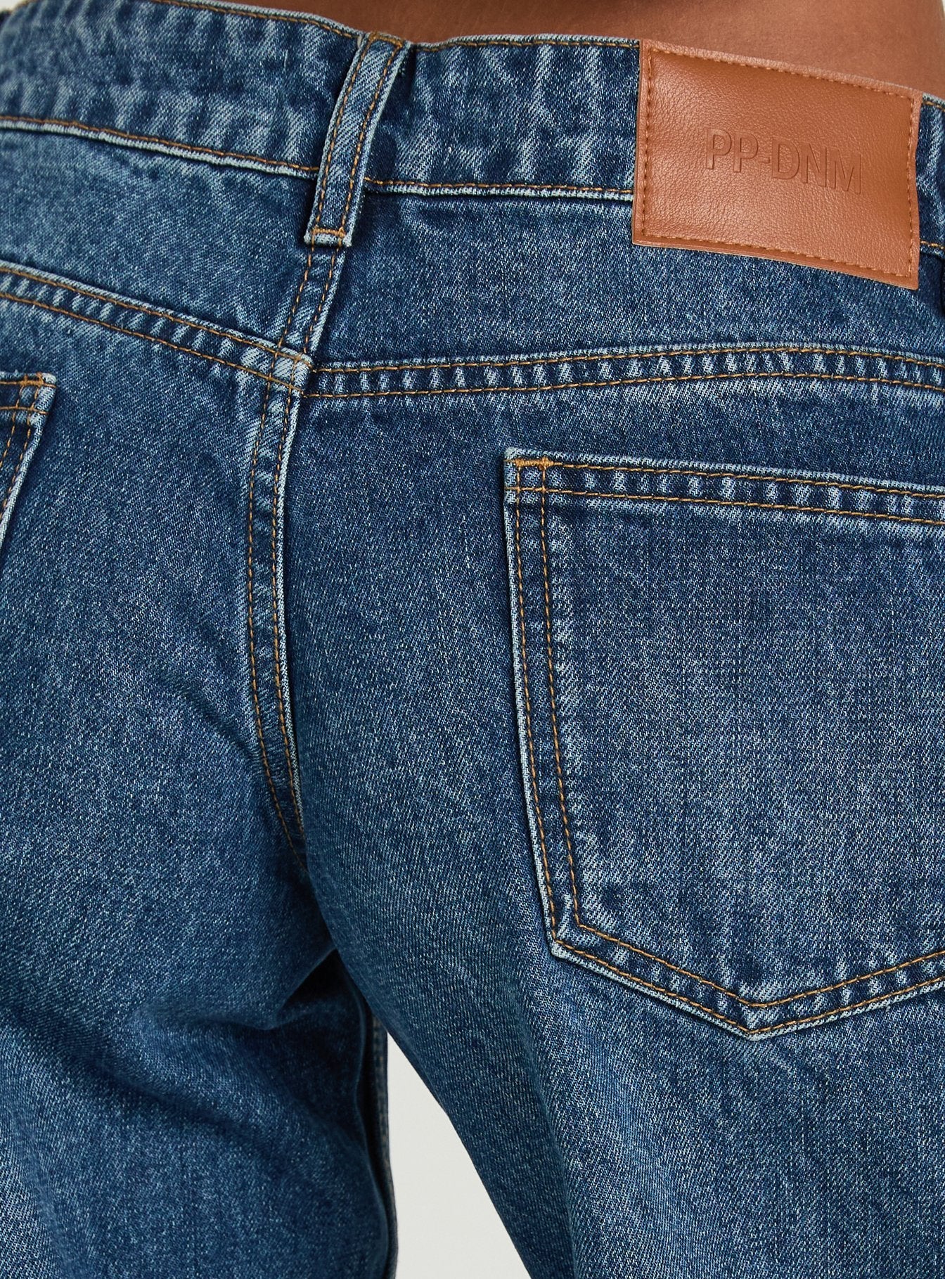 Ellanor Low Rise Straight Leg Jeans Vintage Dark Blue