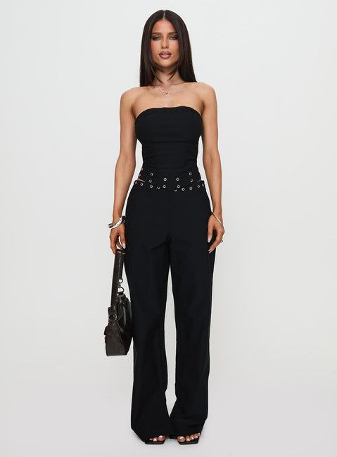 black dress pants petite N Touch Black Dress Pants