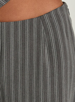 Kierstyn Corset Set Grey Stripe