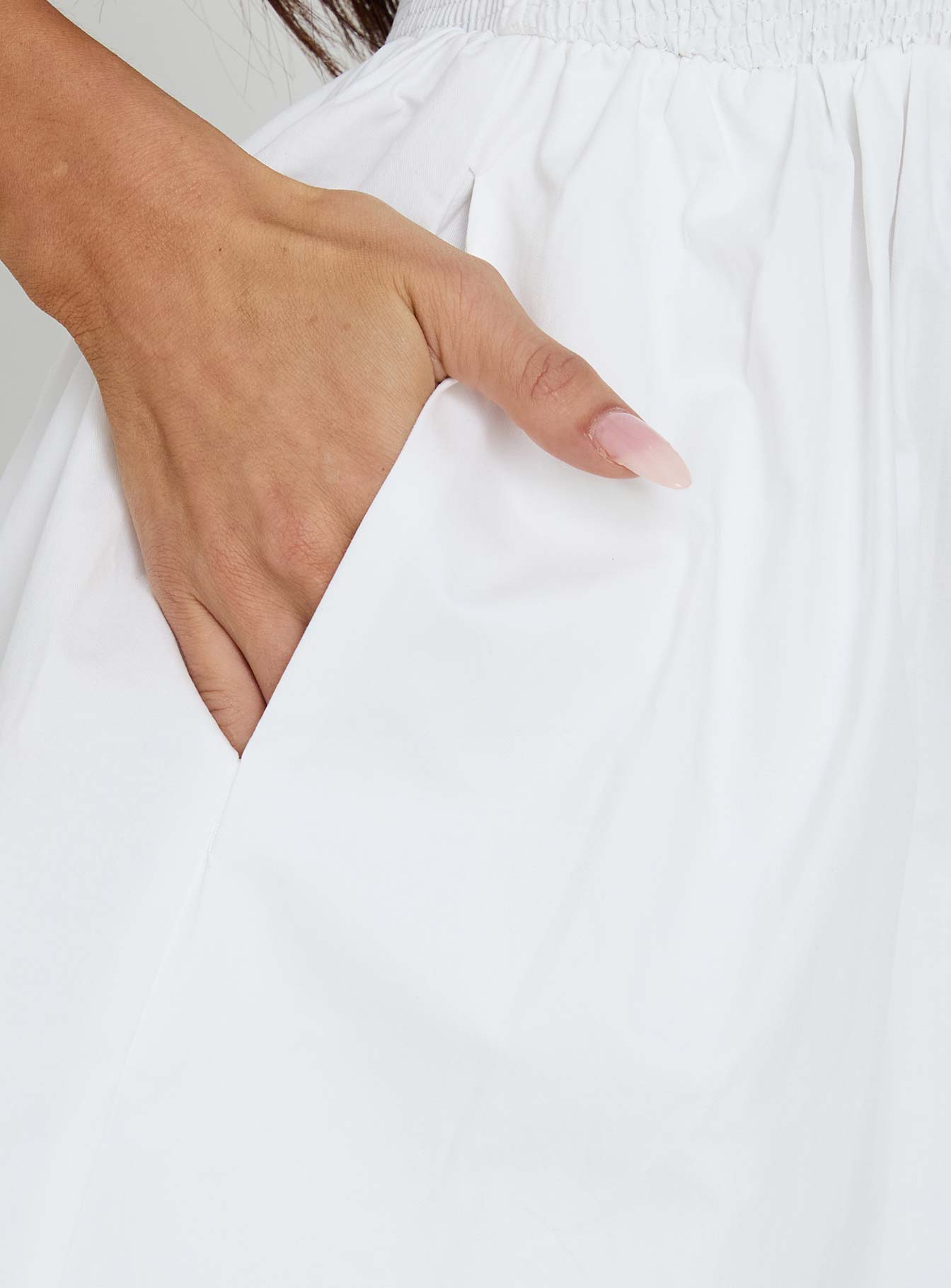 These Words Halter Mini Dress White