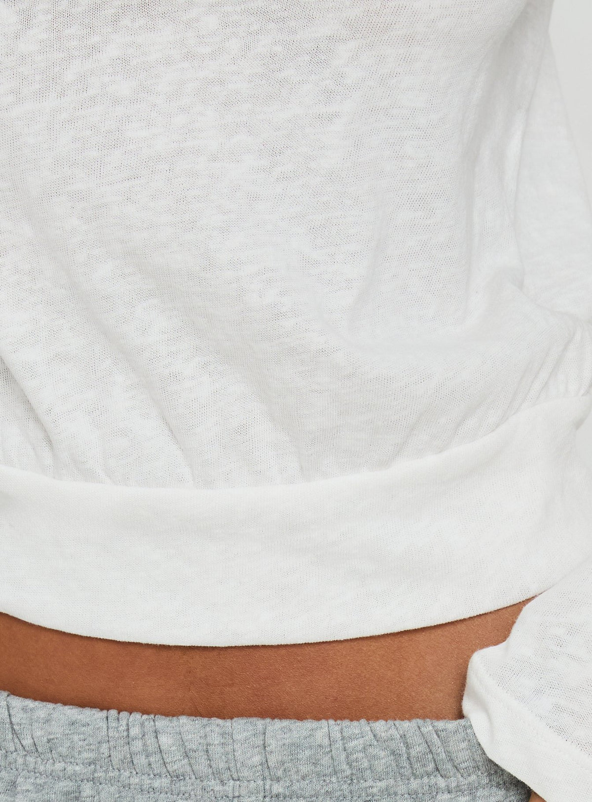 Bexxley Low Back Long Sleeve Top White