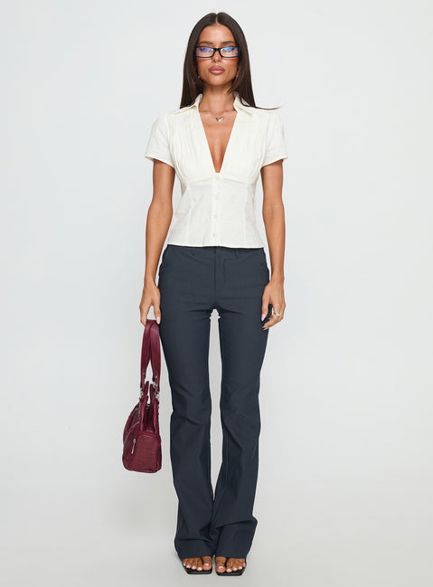 Ovelia Short Sleeve Shirt White