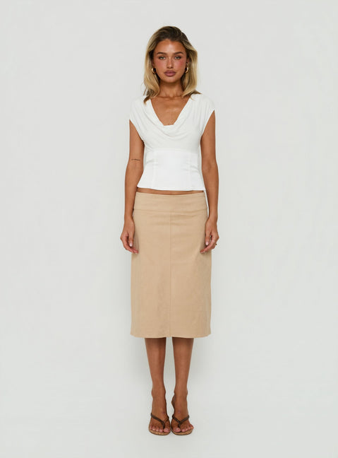 Sommerset Cowl Neck Top White