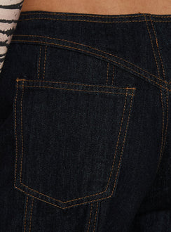 Daydream Tie Up Jeans Dark Denim