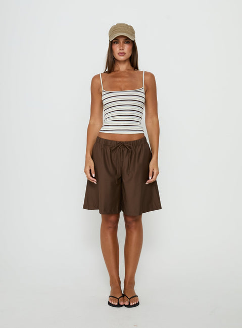 Elzie Knit Cami Tank Multi Stripe