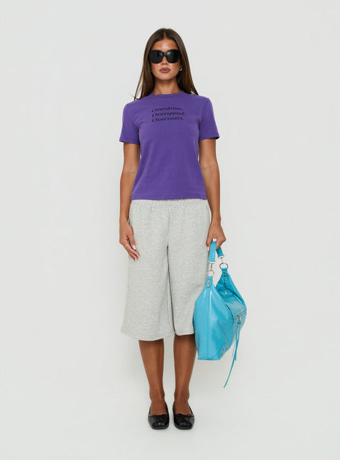 Overdressed Tee Grape