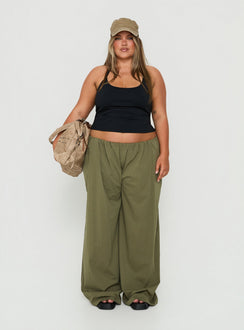Daily Define Thin Strap Halter Tank Top Black Curve