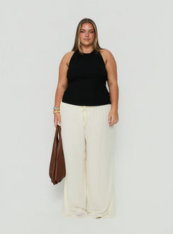 Harlene Back Detail Top Black Curve