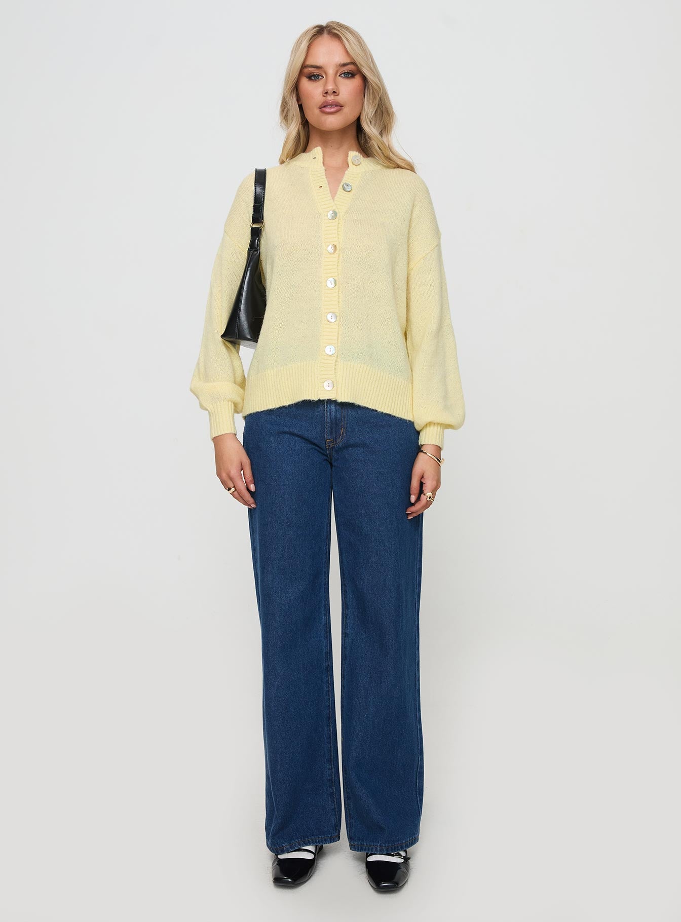 Sunbeam Cardigan Yellow | Princess Polly