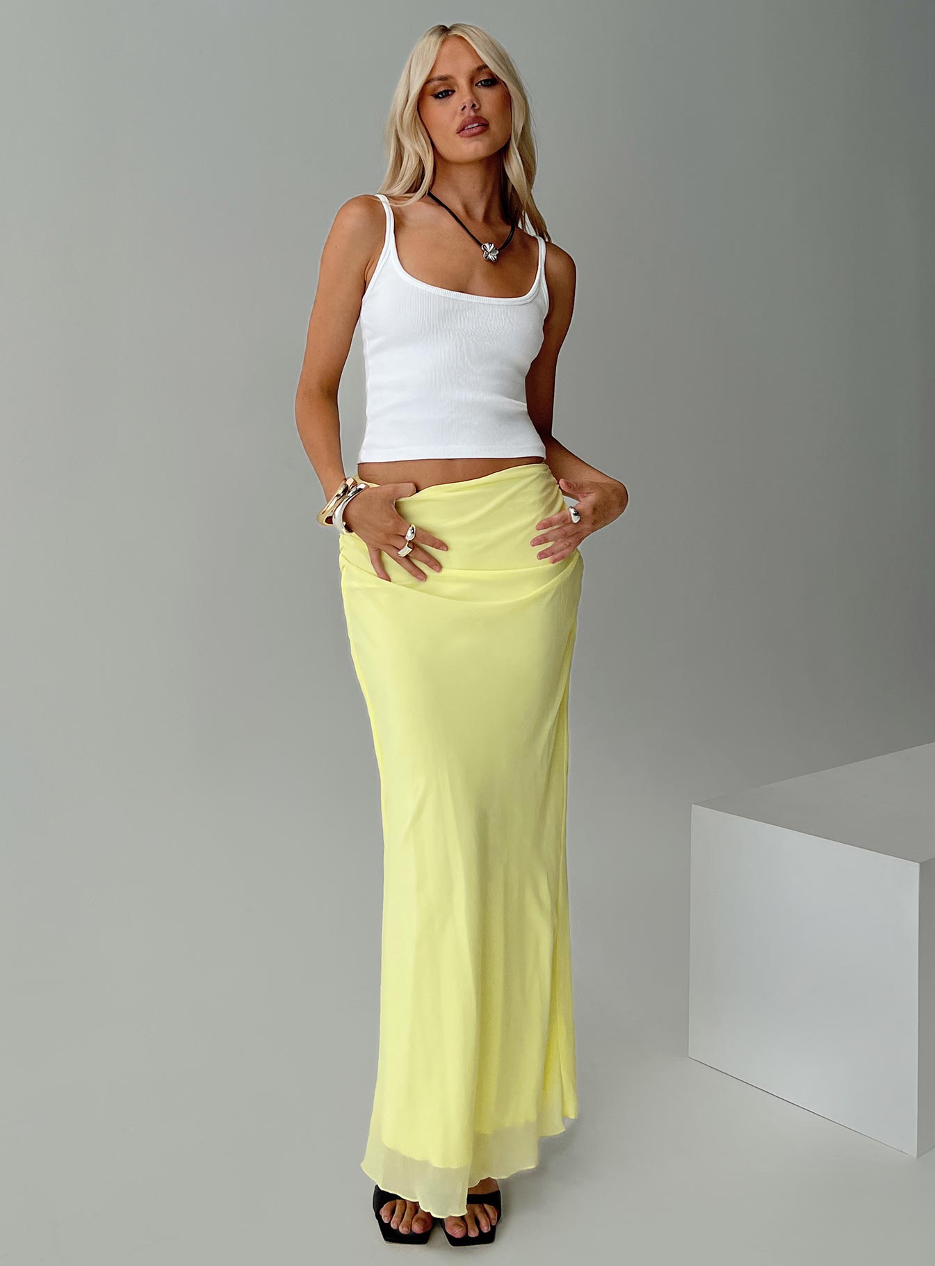 Women's maxi outlet skirts yellow