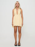 Saddler Mini Dress Lemon