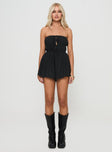 Kassidi Strapless Romper Black