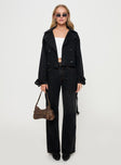 Too Soon Cropped Trench Washed Black