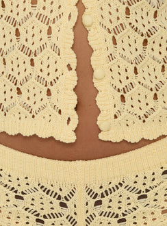 Sun Still Shines Crochet Set Yellow