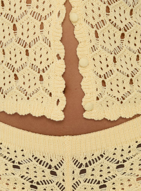 Sun Still Shines Crochet Set Yellow