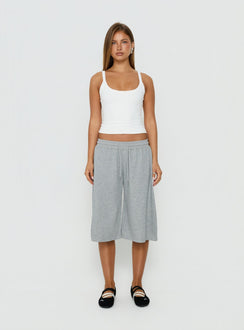 Nikko Longline Fleece Shorts Grey Marle