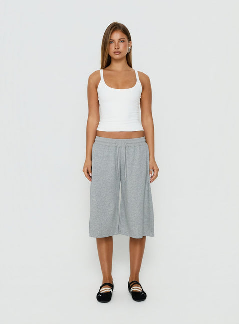 Nikko Longline Fleece Shorts Grey Marle