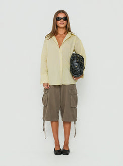 Izzybella Long Sleeve Shirt Yellow Stripe
