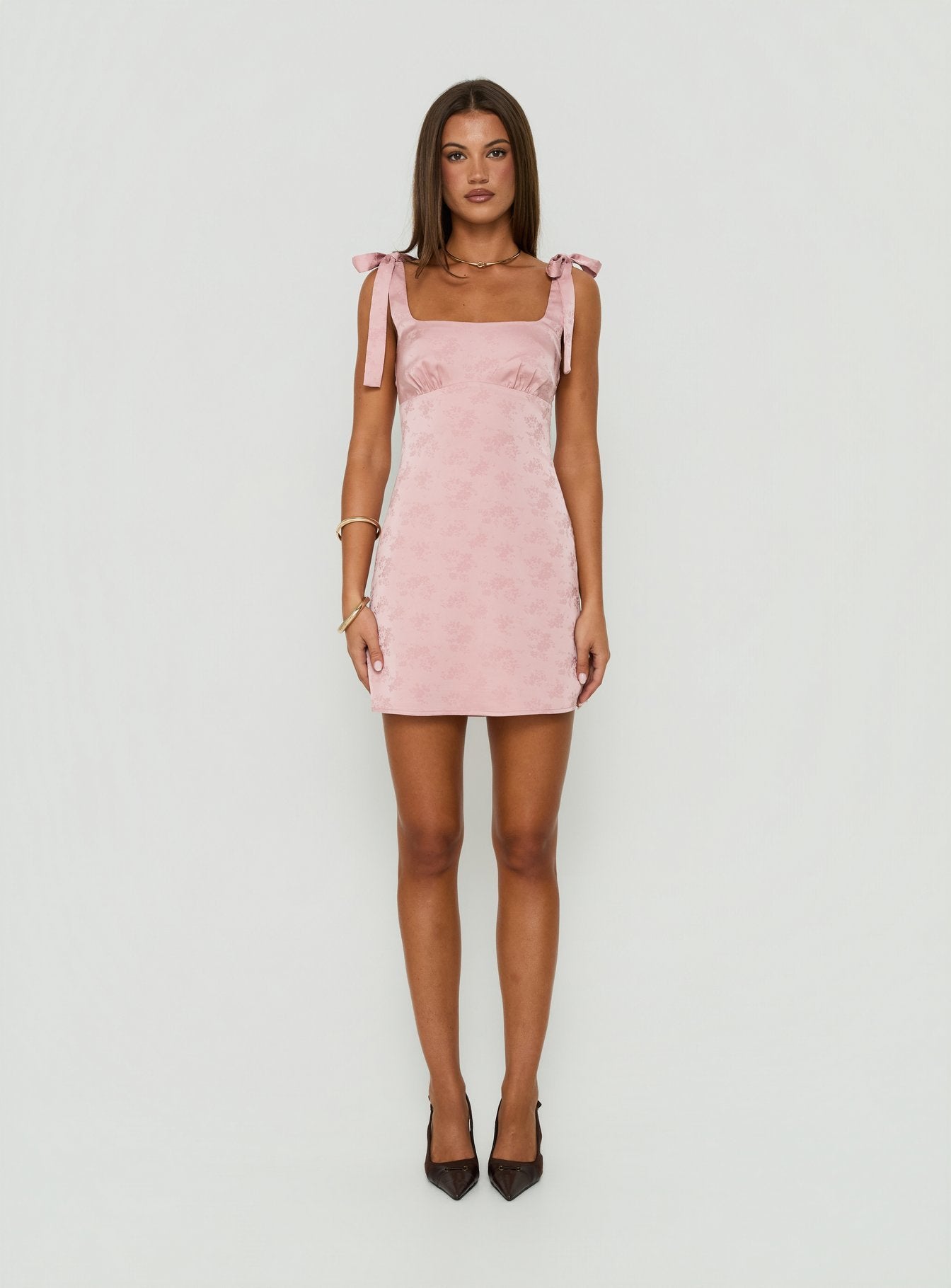Neverending Satin Mini Dress Pink