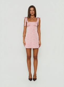 Neverending Satin Mini Dress Pink