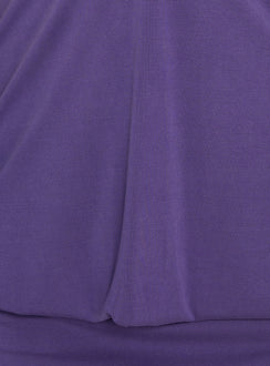 Adelique Halter Blouson Romper Purple