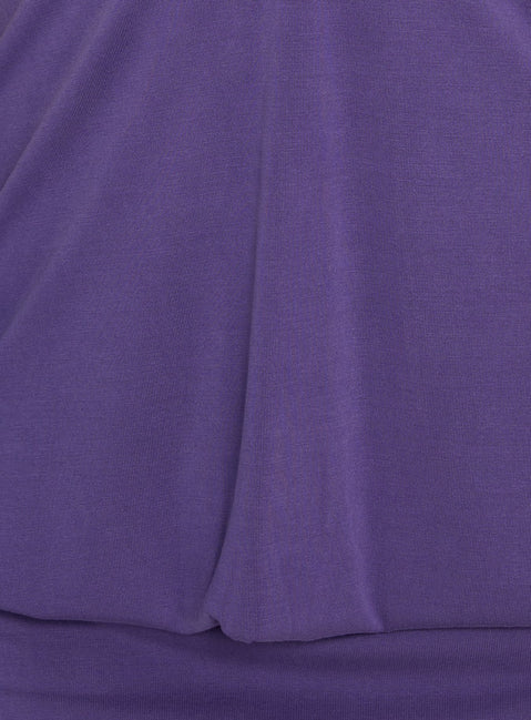 Adelique Halter Blouson Romper Purple