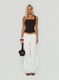 Floreva Corset Top Chocolate