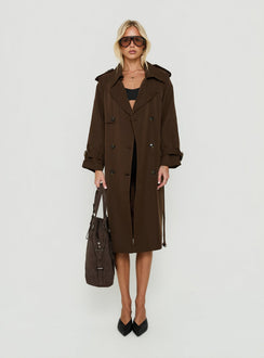 Westwind Trench Coat Chocolate